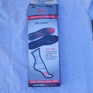 Full-Length Orthotic Insoles - Black/Red tha box Its litle damage